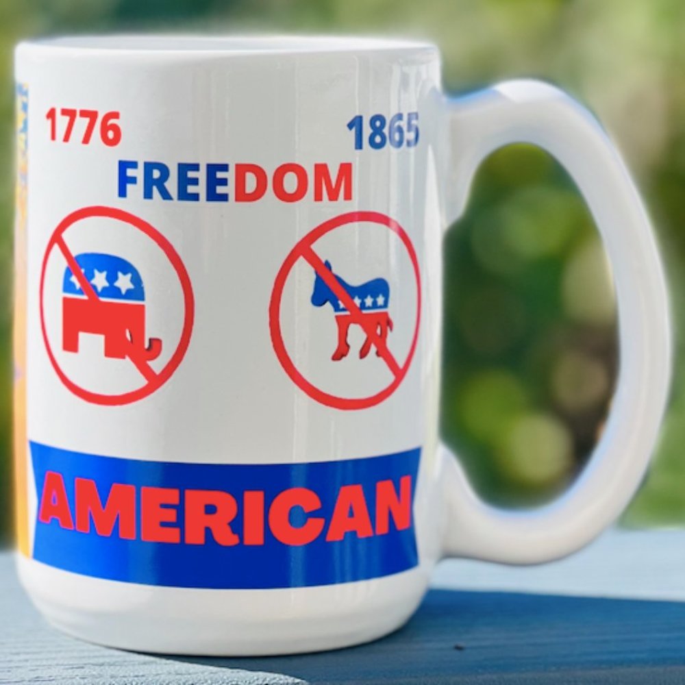 15oz Freedom Novelty Mug with Large Handle